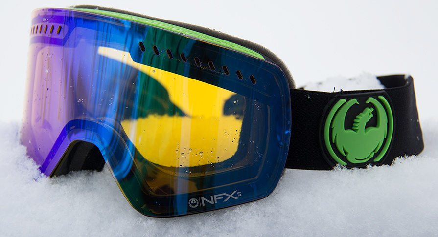 Dragon NFXs Jet Goggles Green Ion Lens Yellow Blue Ion - ATBShop.co.uk