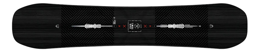 Burton Custom X All Mountain Snowboard Package top sheet graphic