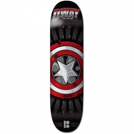 Plan B Black Ice Danny Way Pro Skate Deck 8&25 - ATBShop.co.uk