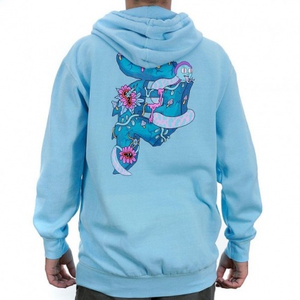 Primitive Rick and Morty Hoodie Dirty P Pacific Blue - ATBShop.co.uk