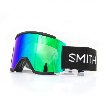 Smith Squad XL Black ChromaPop Sun Green Mirror Lens Snow Goggles