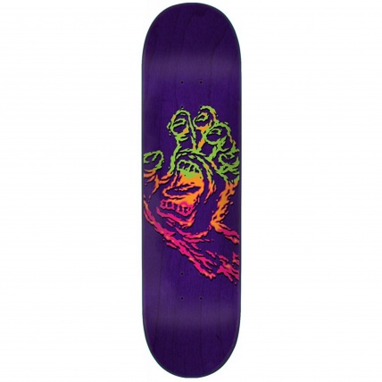 Santa Cruz Skate Deck Throwdown Hand Purple 7&75in - ATBShop.co.uk