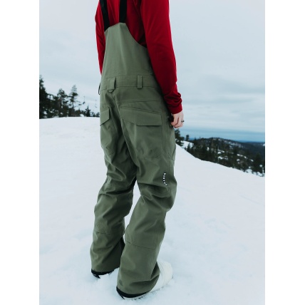 Burton Reserve Mens Bib Pant Forest Moss Snowboard Pants