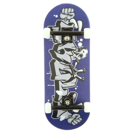 Skull Graffiti Pro Wooden Fingerboard Graphic Complete