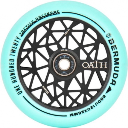 Bermuda 120mm Black Teal Scooter Wheel