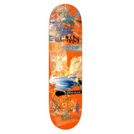 Heroin Skateboards Aaron Wilson Painted Skateboard Deck