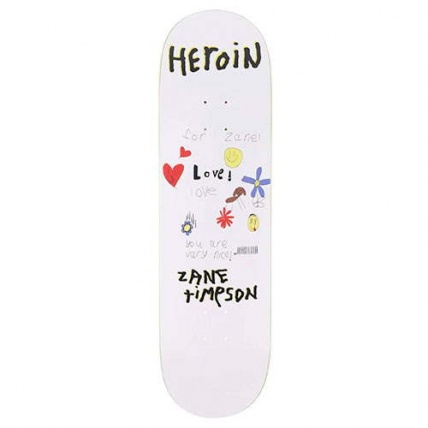 Heroin Skateboards Zane Timpson Very Nice Board 9in Skateboard Deck