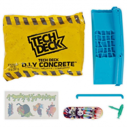 Tech Deck D.I.Y. Concrete Reusable Modeling Set Contents