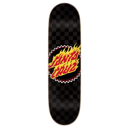 Santa Cruz Flame Dot Check Birch 8.5in Skateboard Deck