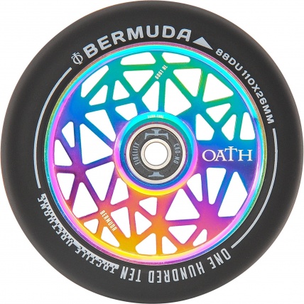 Oath Bermuda 110mm Neochrome Triad 24mm core Scooter Wheel