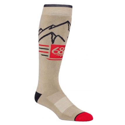 686 Mountain Scape Mens Socks 3 Pack - Snow Socks