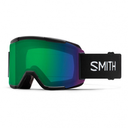 Smith Squad Black ChromaPop Everyday Green Lens + Spare Snow Goggles