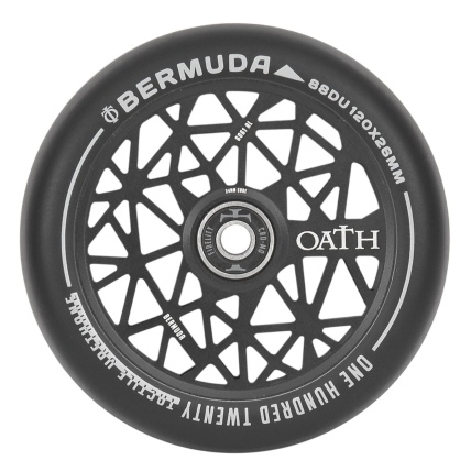 Bermuda 120mm x 24mm Anodised Satin Black Scooter Wheel