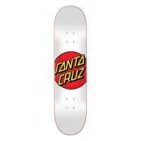 Santa Cruz - Classic Dot 8.0 White Skateboard Deck