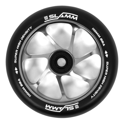 Slamm Scooters Team Alloy Wheel 110mm Black Silver