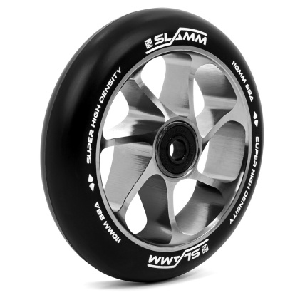 Slamm Scooters Team Alloy Wheel 110mm Black Silver