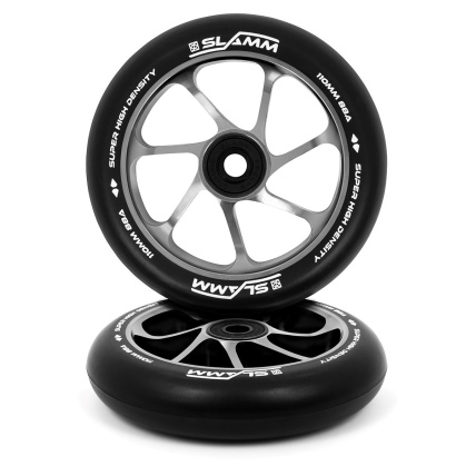 Slamm Scooters Team Alloy Wheel 110mm Black Silver