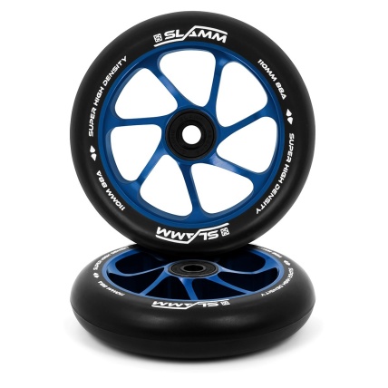 Slamm Scooters Team Alloy Wheel 110mm Black Blue