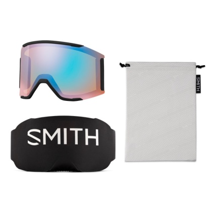 Smith Squad Mag Black Chromapop Sun Blue Mirror Snow Goggles