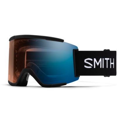 Smith Squad XL Black ChromaPop Pro Photochromic Blue Lens Goggles