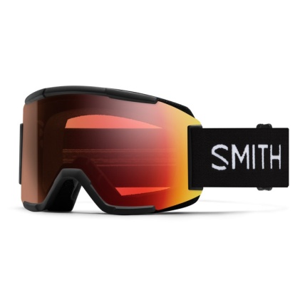 Smith Squad Black ChromaPop Pro Photochromic Red Lens Goggles