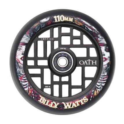 Oath Oath Lattice 110mm x 24mm Black Billy Watts Sig Scooter Wheel