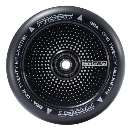 120mm Hypno Dot Black Hollowcore Scooter Wheel