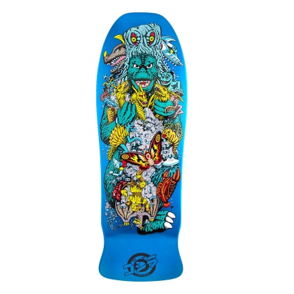 Santa Cruz Godzilla Shaped Kaiju Roskopp 10.125 Skateboard Deck