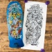 Santa Cruz Godzilla Shaped Kaiju Roskopp 10.125 Skateboard Deck