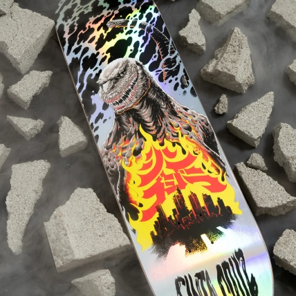 Santa Cruz Godzilla Shin Knox Firepit 8.5 Skateboard Deck