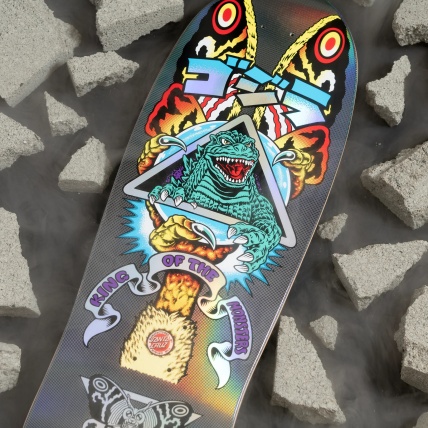 Santa Cruz Godzilla Shaped Mothra Natas 10.538 Skateboard Deck