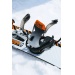 Rome Vice Black Orange Mens AsymWrap Snowboard Bindings