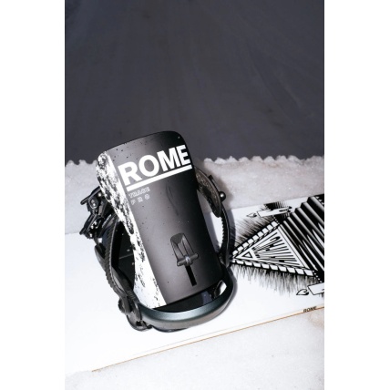 Rome Trace Pro Black Mens Heelwrap Snowboard Bindings