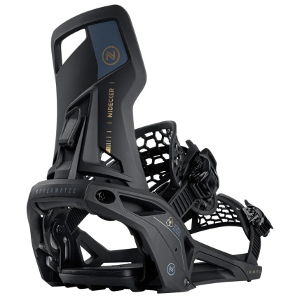 Nidecker Supermatic Black Unisex Step In Snowboard Bindings