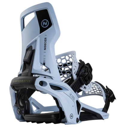 Nidecker Supermatic Cannonblue Unisex Step In Snowboard Bindings