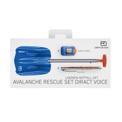 Ortovox Rescue Set DIRACT VOICE w Beast Shovel and Alu Probe