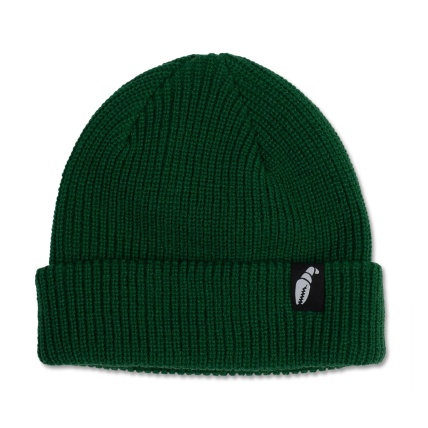 Crab Grab Claw Label Forest Green Beanie