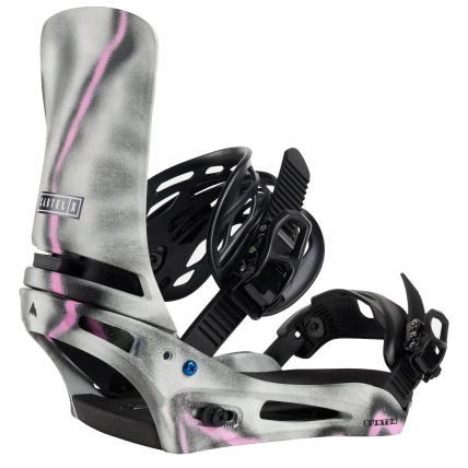 Burton Cartel X Re:Flex Gray Pink Mens Snowboard Binding