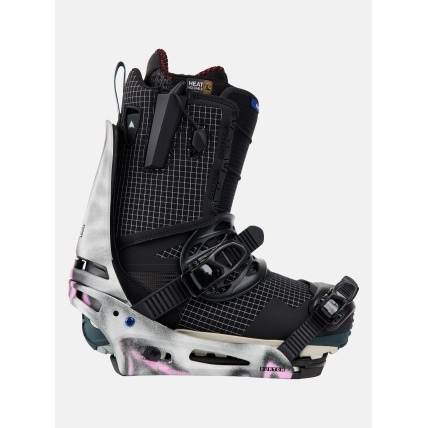 Burton Cartel X Re:Flex Gray Pink Mens Snowboard Binding