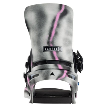 Burton Cartel X Re:Flex Gray Pink Mens Snowboard Binding