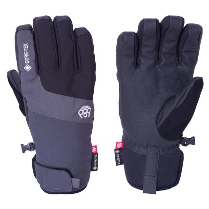 686 Linear Charcoal Gore-Tex Under Cuff Snow Gloves