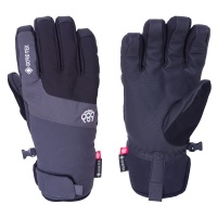 686 - Linear Charcoal Gore-Tex Under Cuff Snow Gloves