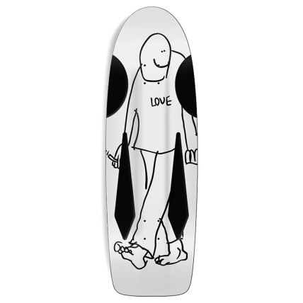 Krooked Beamer Love 10.75 White Skate Shop Day 2025 Skateboard Deck